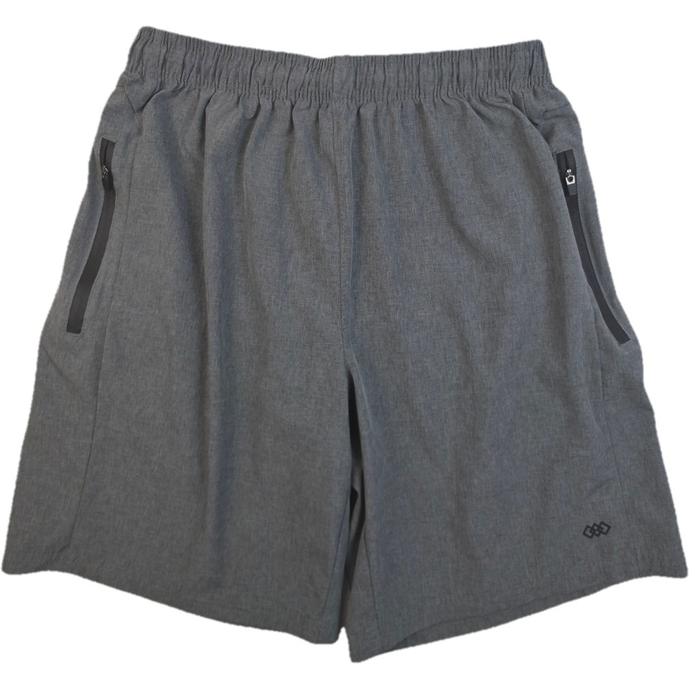 LEG3ND Athletic Shorts Mens Medium Gray Zipper Pockets Excellent